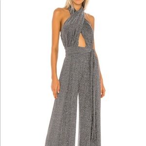 PatBo x Revolve Metallic Mesh Jumpsuit